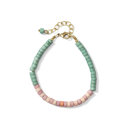Heishi Bone Bracelet-0