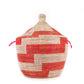 Low Storage Basket 24" x 14" - Red Stripe