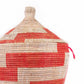 Low Storage Basket 24" x 14" - Red Stripe