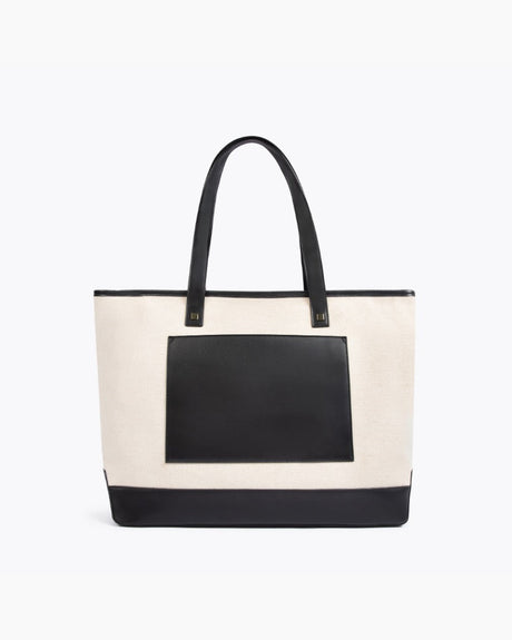 The Tote - Black Canvas | Designer Lunch Bags & Totes - Sumiye Co
