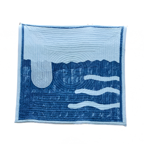 High Tide Quilt | Artisanal Handmade Bedding Sets - Sumiye Co