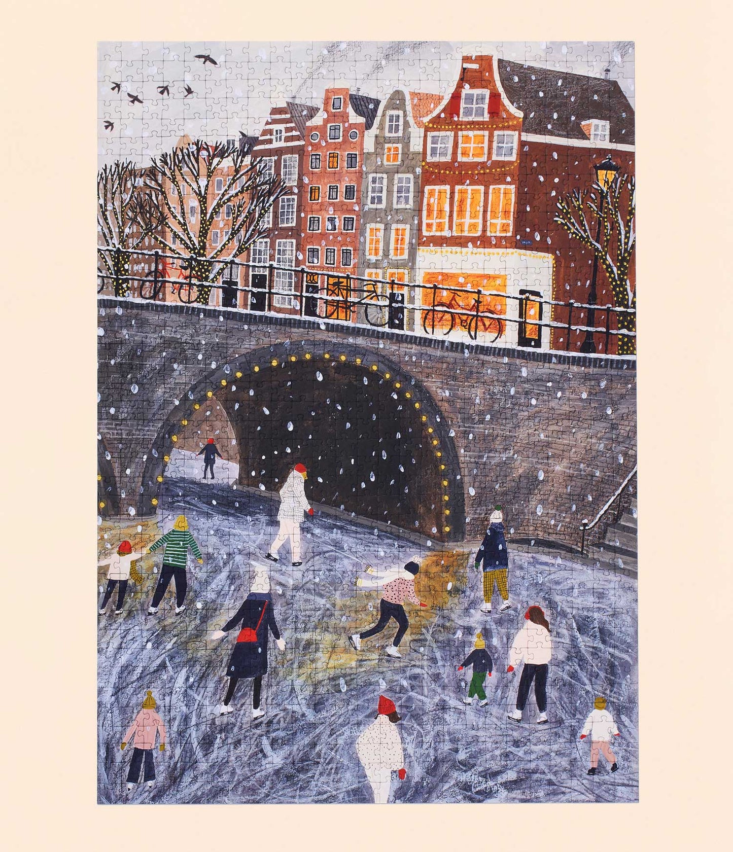 Ice Skating on the Canal Puzzle by Rachel Victoria Hillis | Ordinary Habit