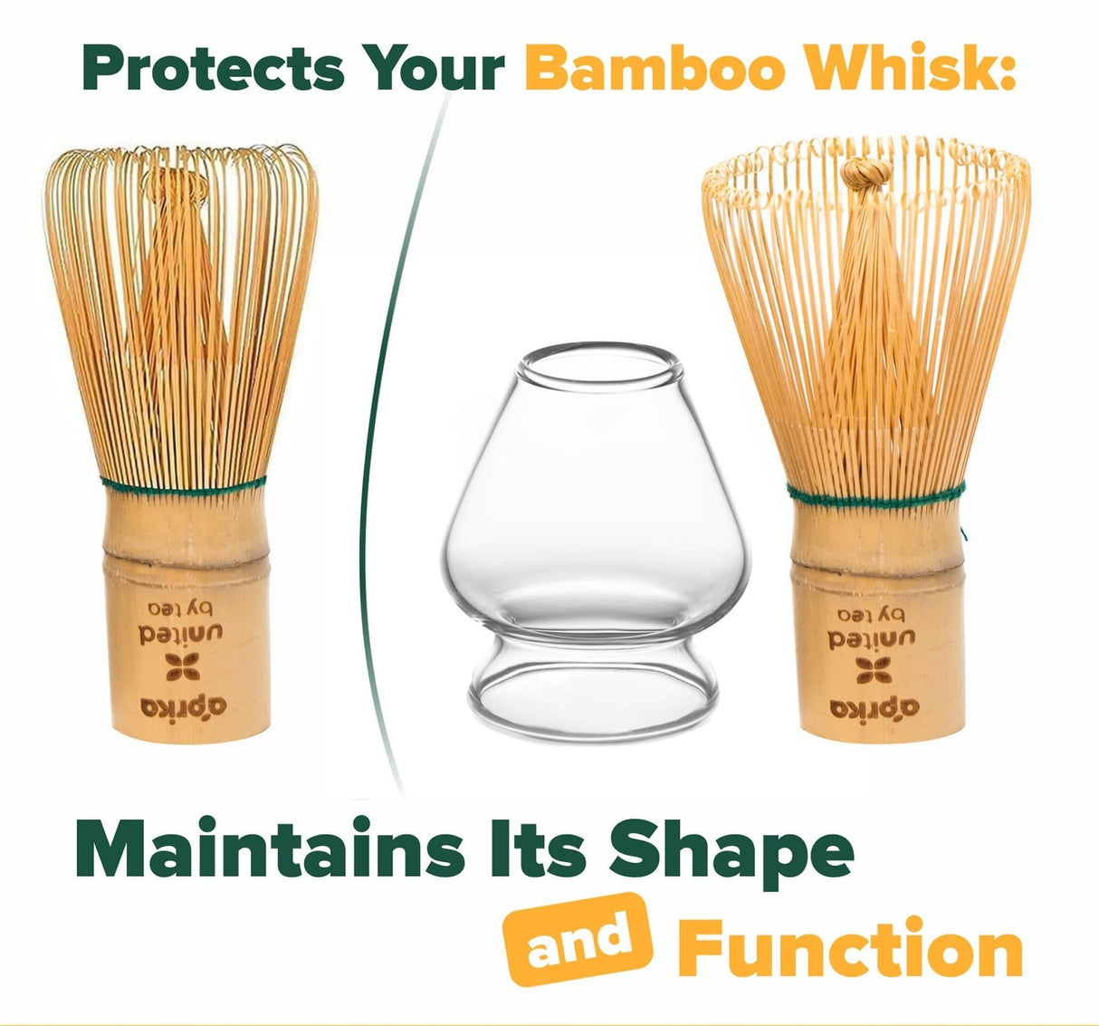 Clear Matcha Whisk Holder - Glass Chasen Holder - Matcha Accessories - Matcha Whisk Chasen Stand