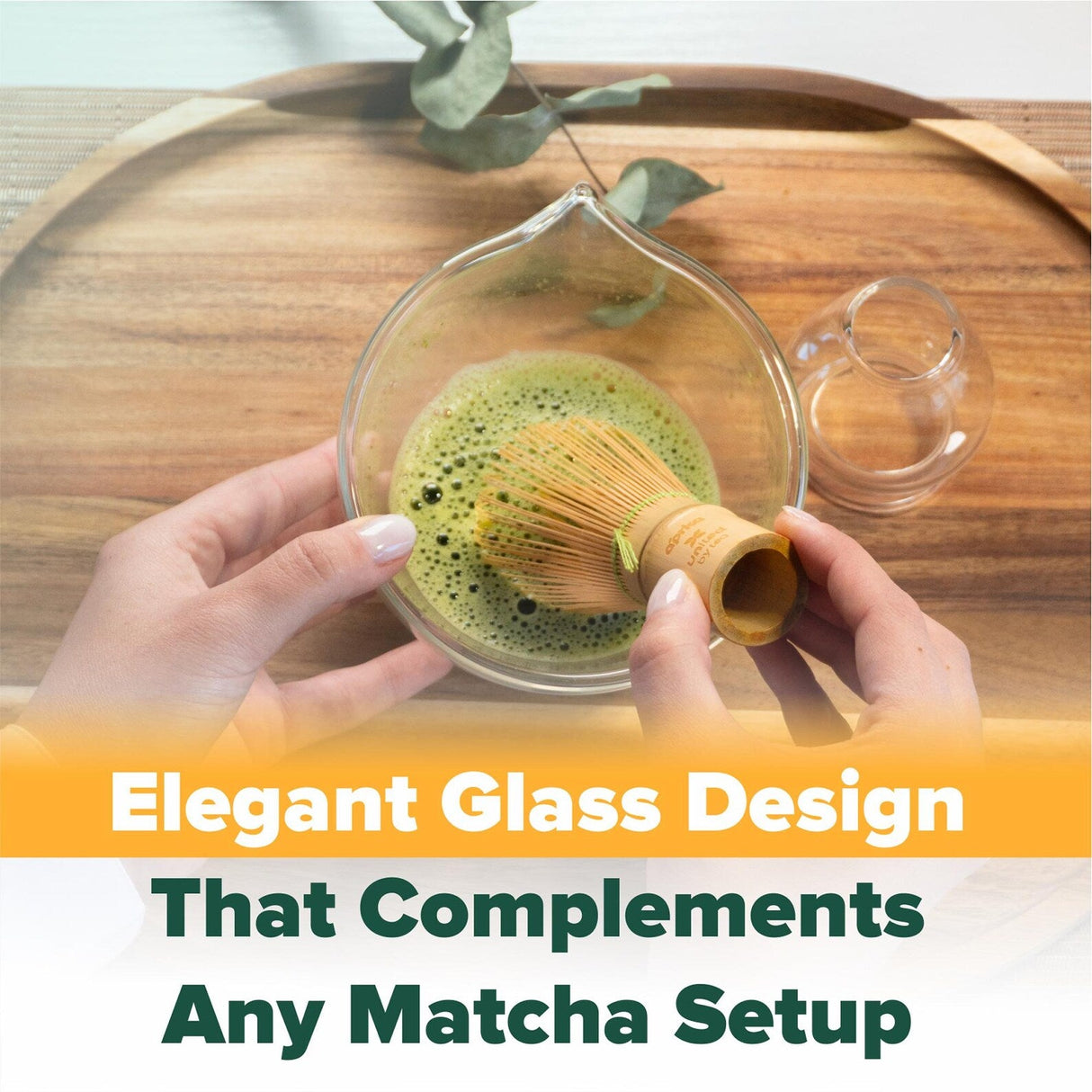 Clear Matcha Whisk Holder - Glass Chasen Holder - Matcha Accessories - Matcha Whisk Chasen Stand
