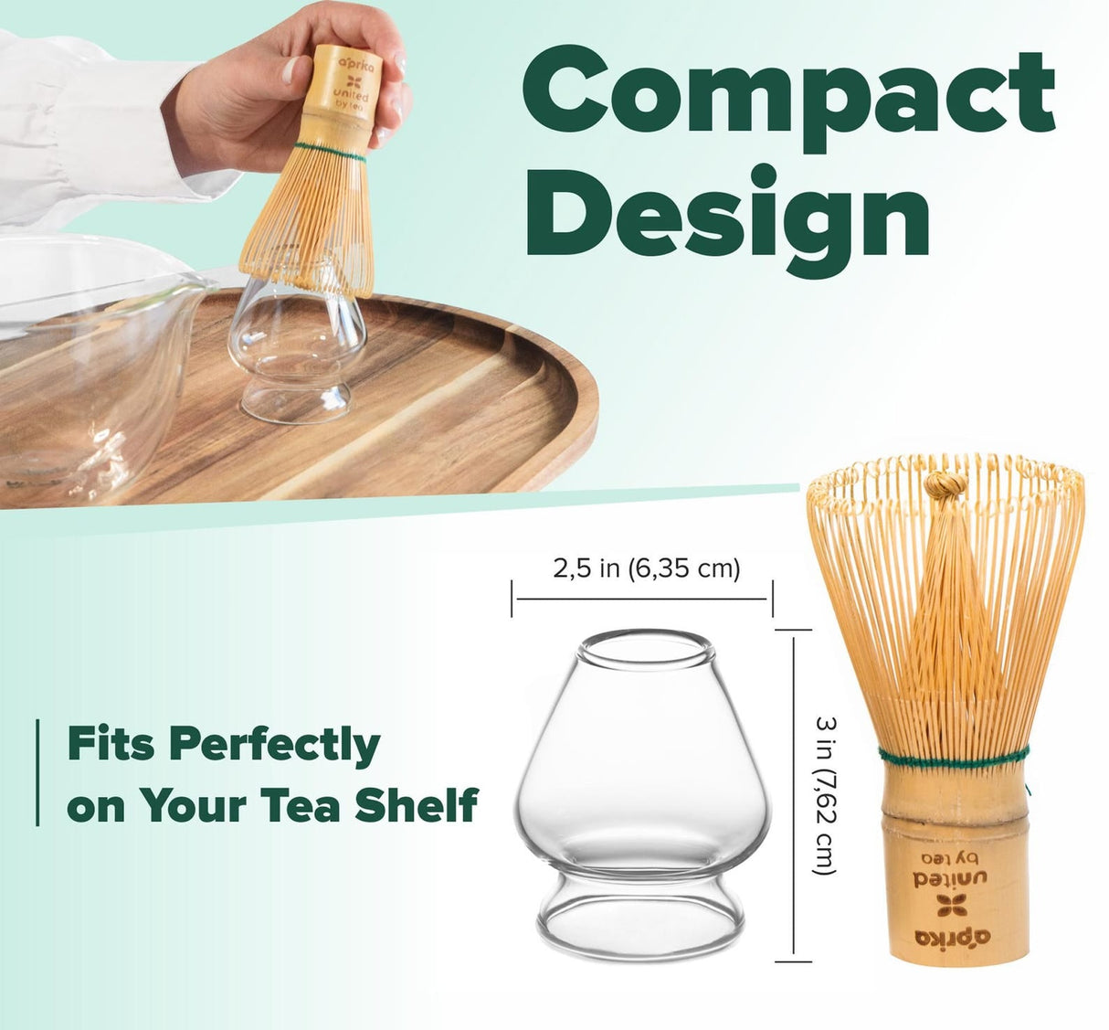 Clear Matcha Whisk Holder - Glass Chasen Holder - Matcha Accessories - Matcha Whisk Chasen Stand