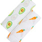 ORGANIC SWADDLE SET - FIRST FOODS (Avocado + Carrot)-0