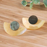 3-in-1 Halfmoon Mother of Pearl Earrings - Sumiye Co