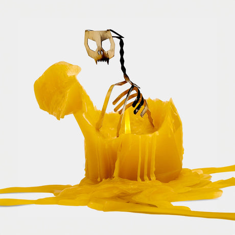 Cat Candle - Mustard Yellow Kisa PyroPet - Sumiye Co