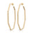 Large Hammered Octagon Shaped Hoops - Sumiye Co