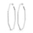 Large Hammered Octagon Shaped Hoops - Sumiye Co