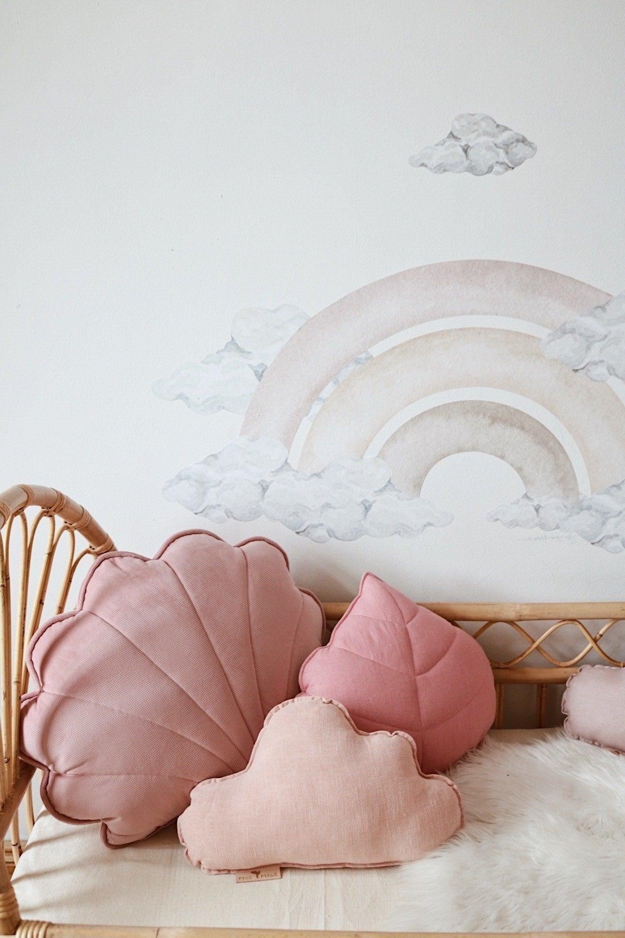 Cloud Pillow Linen “Light Pink” | Kids Room & Nursery Decor