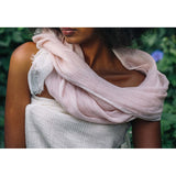 Gauze Linen Two Tone Scarf by SLATE + SALT - Sumiye Co