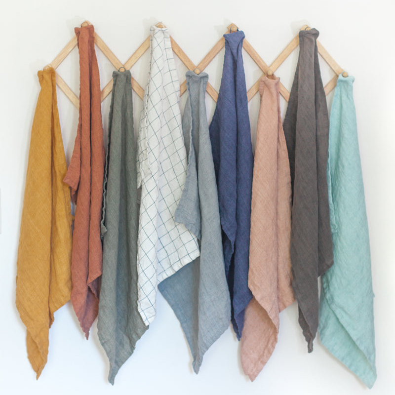 Stone Washed Linen Tea Towels - Sumiye Co