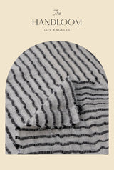 Liv Mini Ruffle Dress - Black Stripes - Sumiye Co