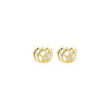 Bombshell Lotus Stud Earrings-0