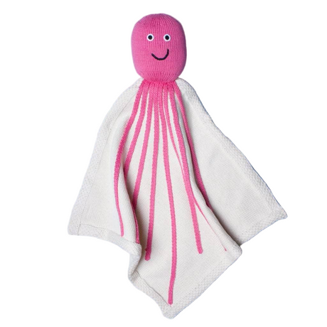 Knit Octopus Baby Security Blanket - Sumiye Co