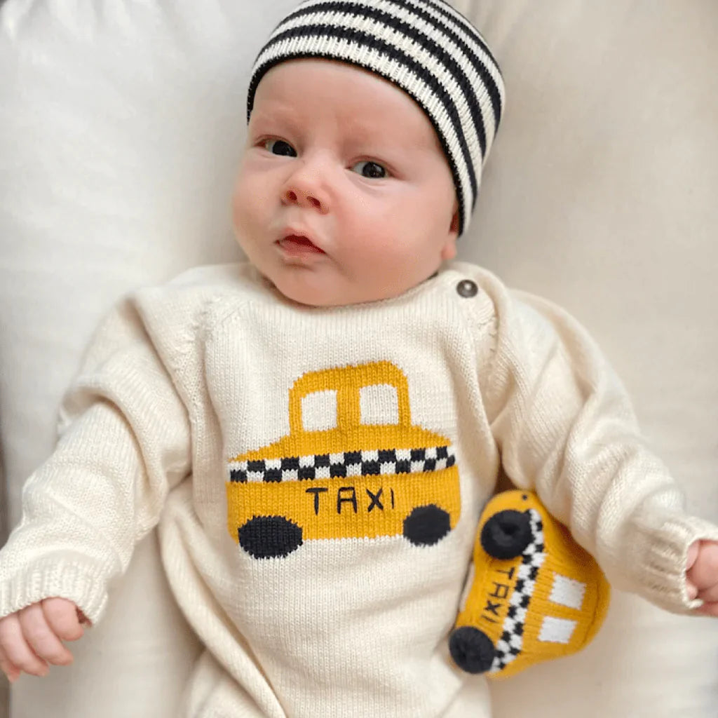 Organic Baby Hats, Handmade in Stripe Colors by Estella - Sumiye Co