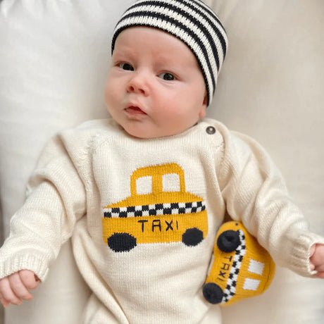 Organic Baby Hats, Handmade in Stripe Colors by Estella - Sumiye Co