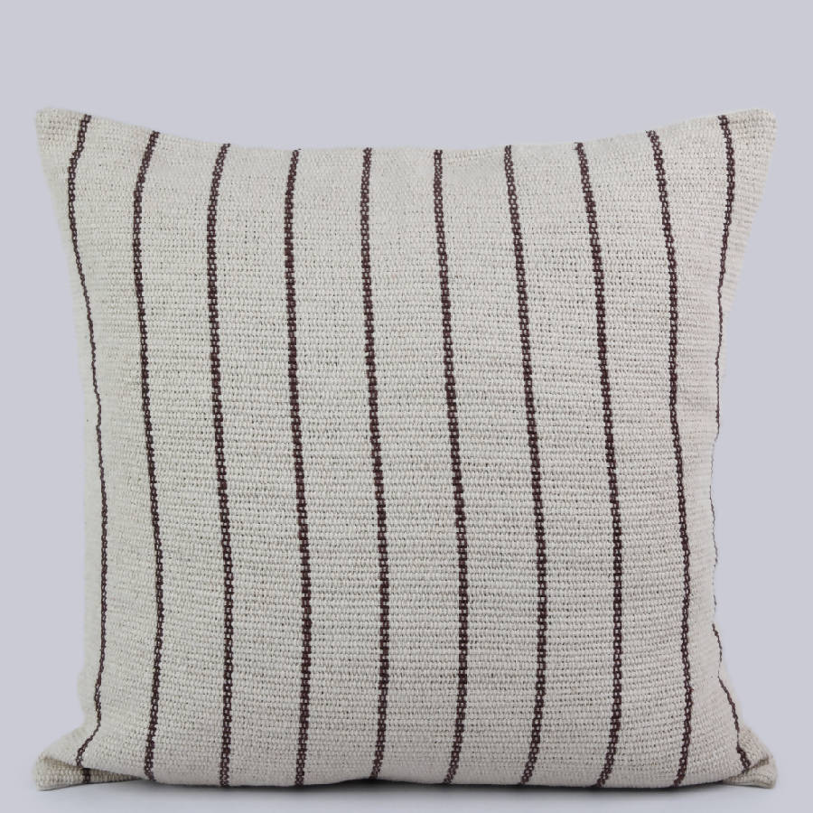 20" x 20" Heavy Striped Throw Pillow Cover | Nepal