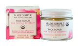 Milk Thistle Rosemary Face Scrub for Sensitive/Mature Skin - Certified Organic, Vegan & Cruelty-free-1