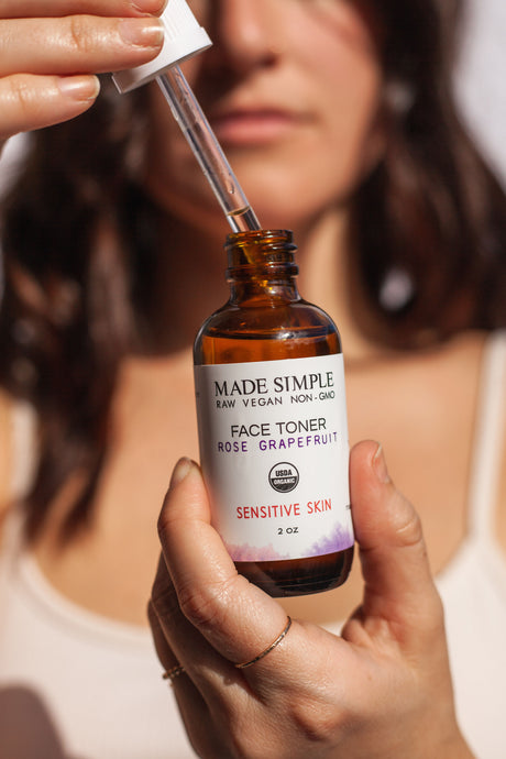 Rose Grapefruit Face Toner for Sensitive Skin - Certified Organic, Vegan & Cruelty-free-6