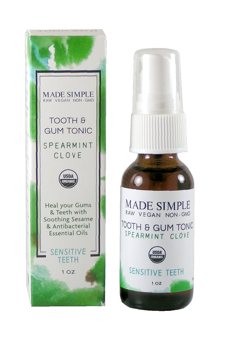 Spearmint Clove Tooth & Gum Tonic - Certified Organic, Vegan & Cruelty-free-1