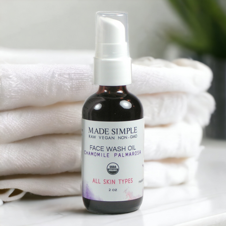 Chamomile Palmarosa Face Wash - Certified Organic, Vegan & Cruelty-free-3
