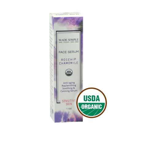 Rosehip Chamomile Face Serum for Sensitive Skin - Certified Organic, Vegan & Cruelty-free-2