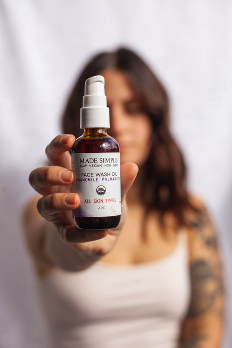 Chamomile Palmarosa Face Wash - Certified Organic, Vegan & Cruelty-free-2