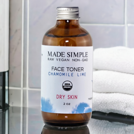 Chamomile Lime Face Toner for Dry Skin - Certified Organic, Vegan & Cruelty-free-6