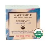 Chamomile Lime Deodorant - Certified Organic, Vegan & Cruelty-free-2