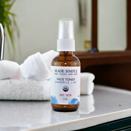 Chamomile Lime Face Toner for Dry Skin - Certified Organic, Vegan & Cruelty-free-3