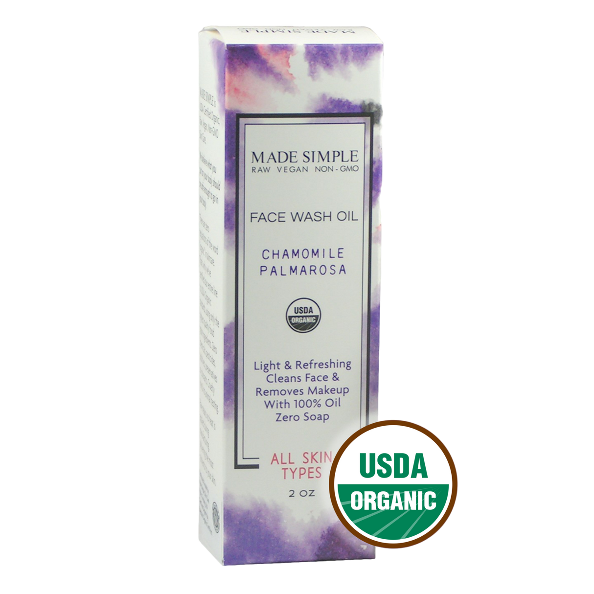 Chamomile Palmarosa Face Wash - Certified Organic, Vegan & Cruelty-free-5