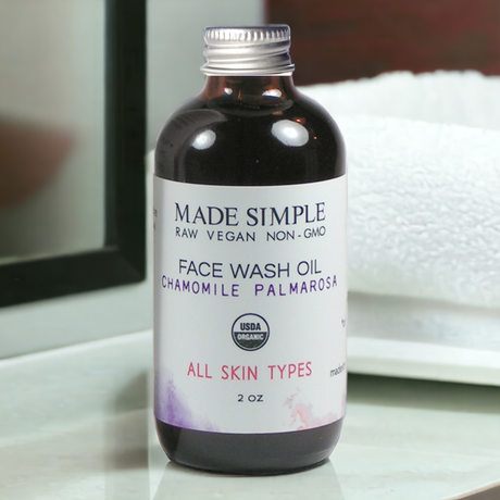 Chamomile Palmarosa Face Wash - Certified Organic, Vegan & Cruelty-free-7