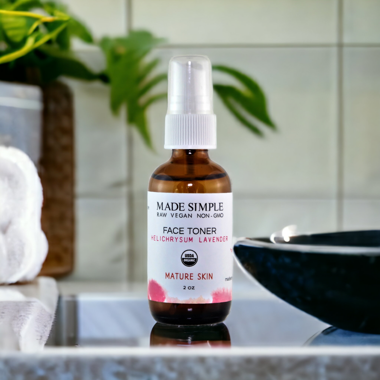 Helichrysum Lavender Face Toner for Mature Skin - Certified Organic, Vegan & Cruelty-free-3