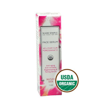 Helichrysum Pomegranate Face Serum for Mature Skin - Certified Organic, Vegan & Cruelty-free-2