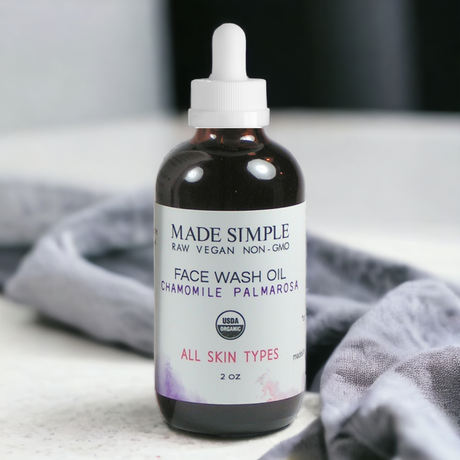 Chamomile Palmarosa Face Wash - Certified Organic, Vegan & Cruelty-free-6