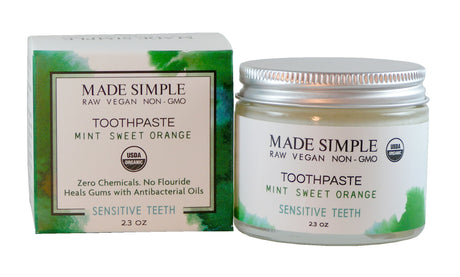 Mint Sweet Orange Toothpaste - Certified Organic, Vegan & Cruelty-free-1