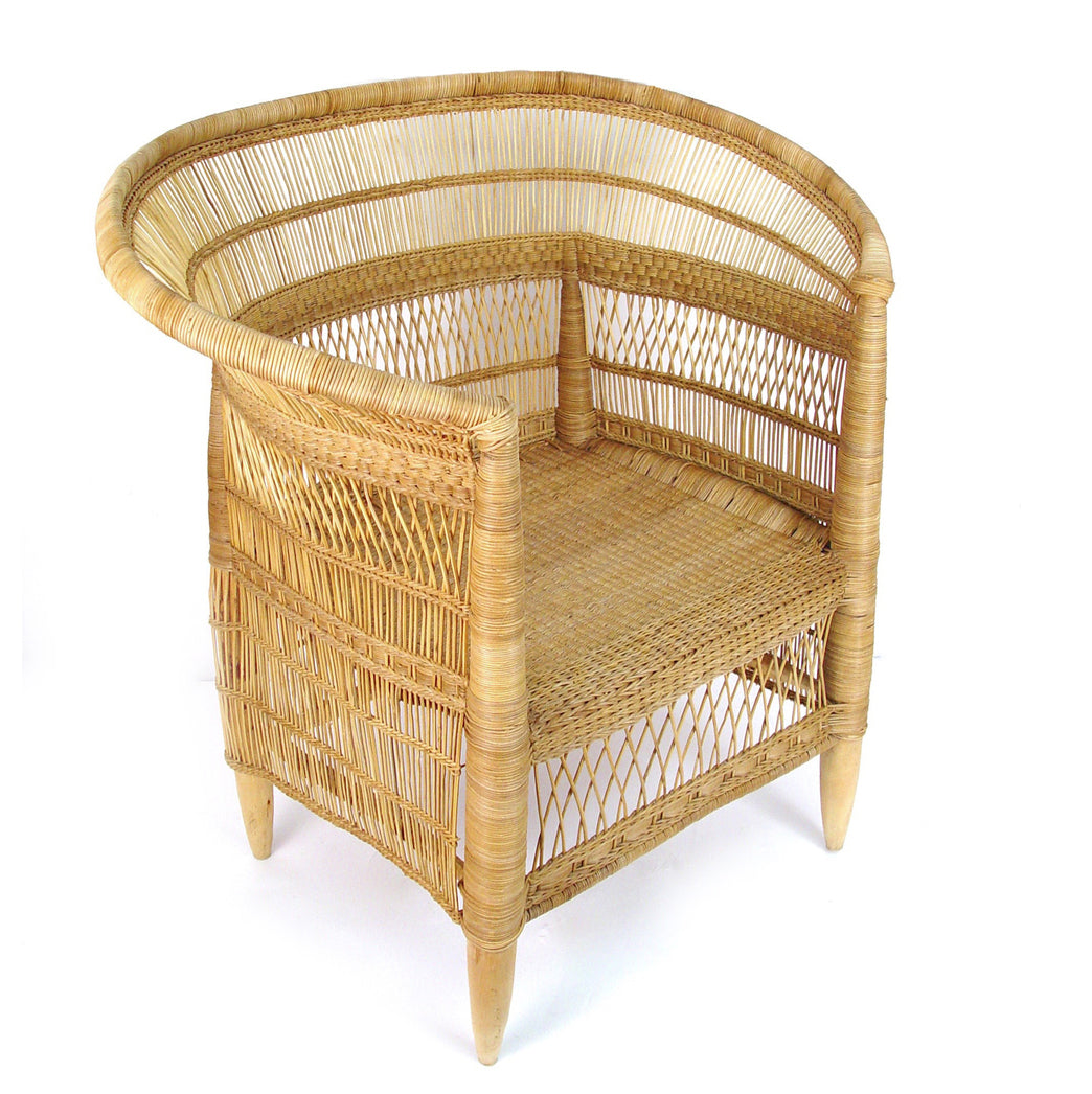 Malawi Cane Chair - Natural 32"H x 30"W x 23"D | People Of The Sun