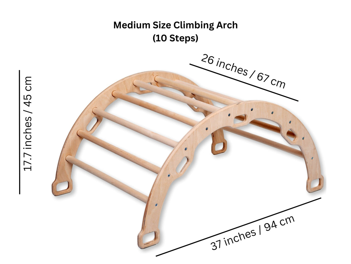 Montessori Indoor Playground | Pikler Triangle & Climbing Arch-4
