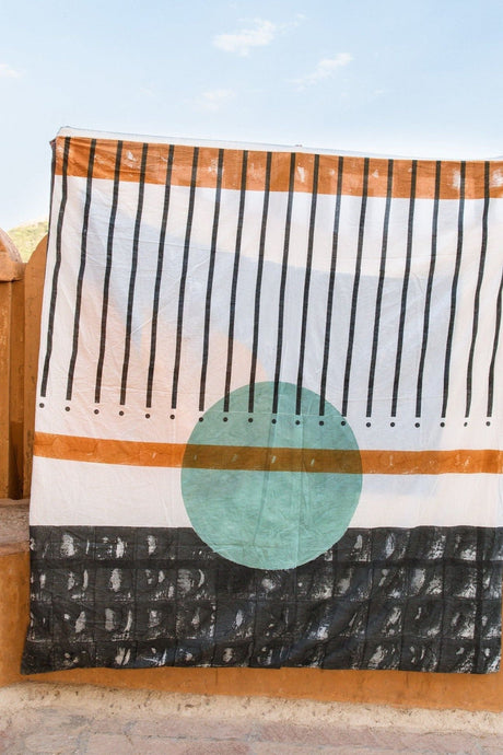 Midnight Moon Duvet (Reversible) | Artisanal Handmade Bedding Sets - Sumiye Co