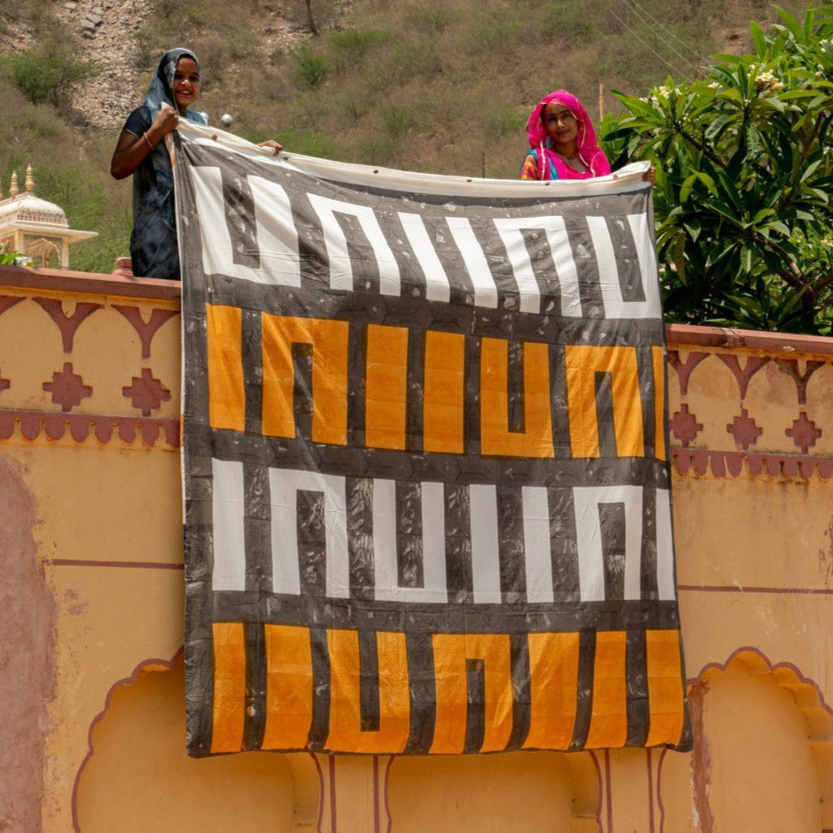 Midnight Moon Duvet (Reversible) | Artisanal Handmade Bedding Sets - Sumiye Co