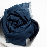 Hand Woven Linen Silk Blend Scarf