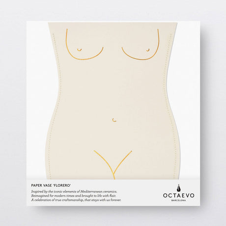 Paper Vase Venus in ivory by OCTAEVO