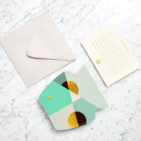 Mini Paper Vase Siena in mint by OCTAEVO