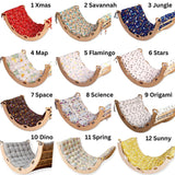 Montessori Climbing Arch Rocker with 2 Ramps and Pillow-2