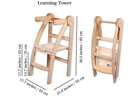 Montessori Foldable Toddler Tower-1
