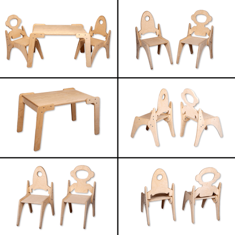 Montessori Table and Chair Set-1