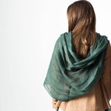 Hand Woven Linen Silk Blend Scarf