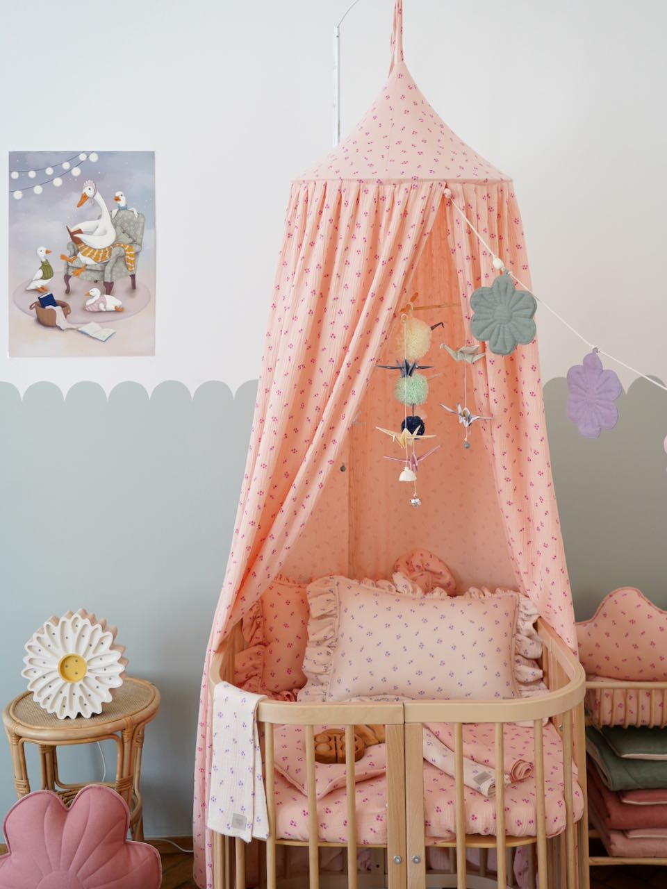 "Pink forget-me-not" Canopy by Moi Mili